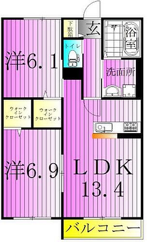 東京都足立区宮城1丁目 小台駅 2LDK アパート 賃貸物件詳細