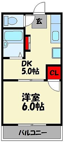 プライマリー九工大南 2階 1DK 賃貸物件詳細