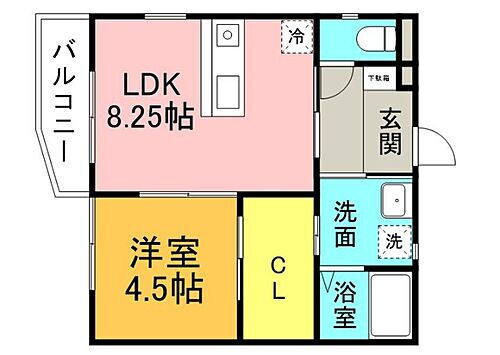 広島県広島市中区江波本町 江波駅 1LDK アパート 賃貸物件詳細
