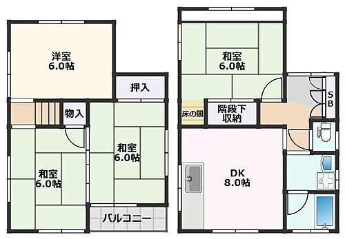 内本町１丁目貸家 4DK 賃貸物件詳細