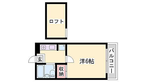 兵庫県姫路市新在家中の町 姫路駅 1K アパート 賃貸物件詳細