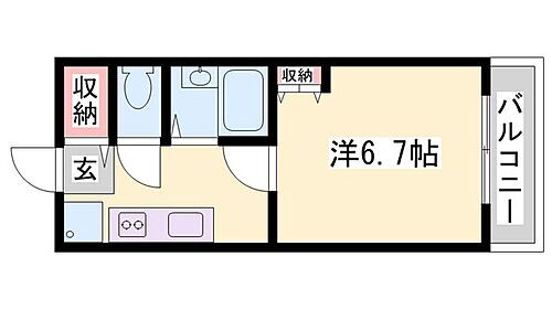 兵庫県姫路市城北新町1丁目 野里駅 1K マンション 賃貸物件詳細