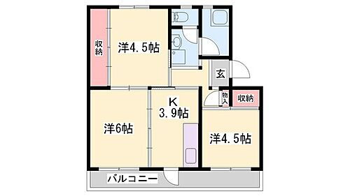 兵庫県三木市志染町西自由が丘２丁目 賃貸マンション