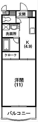 アソシエ 5階 1K 賃貸物件詳細