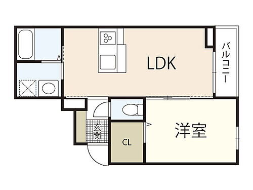 広島県広島市中区広瀬北町 横川駅 1LDK アパート 賃貸物件詳細
