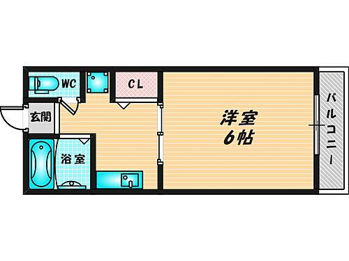 大阪府東大阪市西鴻池町1丁目5-3 鴻池新田駅 1K アパート 賃貸物件詳細