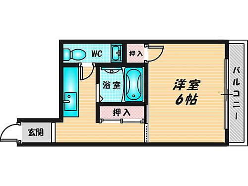 スペース八戸ノ里マンション 3階 1K 賃貸物件詳細