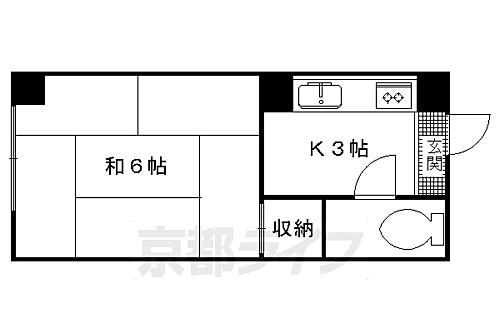 京都府京都市左京区修学院西沮沢町 修学院駅 1K マンション 賃貸物件詳細