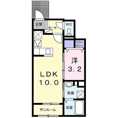 愛媛県松山市北斎院町 西衣山駅 1LDK アパート 賃貸物件詳細