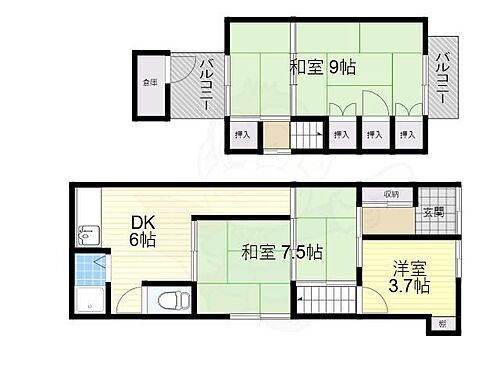 大阪府池田市城南1丁目 池田駅 3DK 一戸建て 賃貸物件詳細