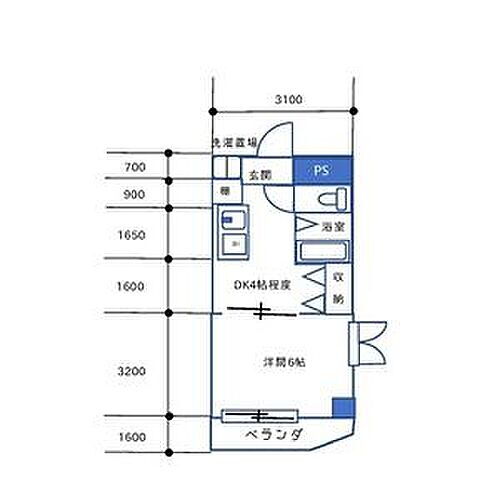 ランドビル本陣 3階 1K 賃貸物件詳細