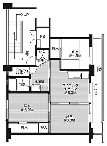 ビレッジハウス鷲津１号棟 1階 3DK 賃貸物件詳細