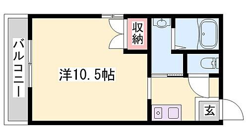 ハイネス花北 2階 1K 賃貸物件詳細