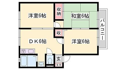 ウィンディア玉手 2階 3DK 賃貸物件詳細