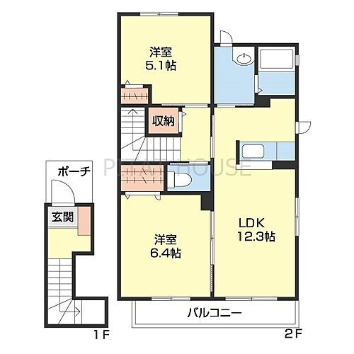 和歌山県和歌山市紀三井寺 紀三井寺駅 2LDK アパート 賃貸物件詳細