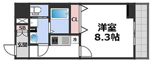 エグゼ天王寺ＩＩ 9階 1K 賃貸物件詳細