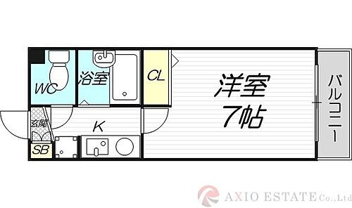 グランヴェルデ新大阪 2階 1K 賃貸物件詳細