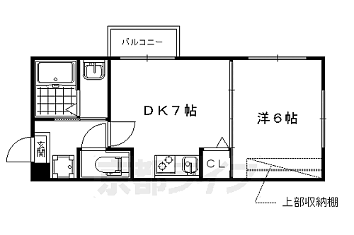 フォルトゥーナ中堂寺 4階 1DK 賃貸物件詳細