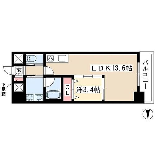 愛知県名古屋市昭和区御器所1丁目 鶴舞駅 1LDK マンション 賃貸物件詳細