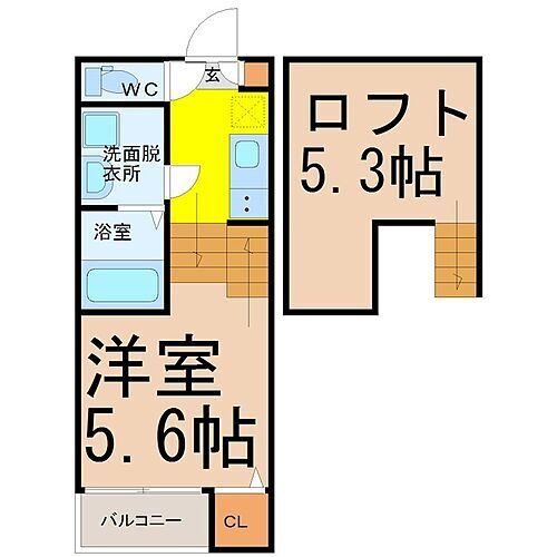 愛知県名古屋市名東区宝が丘 藤が丘駅 1SK アパート 賃貸物件詳細