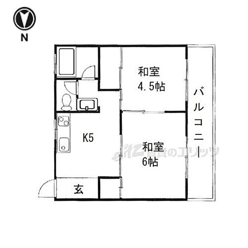 京都府京都市右京区太秦京ノ道町 常盤駅 2DK マンション 賃貸物件詳細