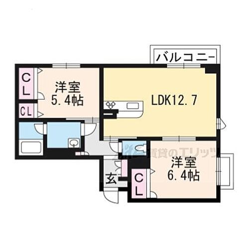 京都府京都市右京区鳴滝宅間町 宇多野駅 2LDK マンション 賃貸物件詳細