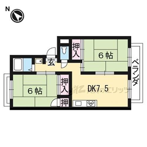 京都府京都市西京区大枝沓掛町 桂駅 2DK アパート 賃貸物件詳細