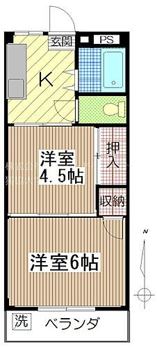 埼玉県草加市原町3丁目 戸塚安行駅 2K マンション 賃貸物件詳細