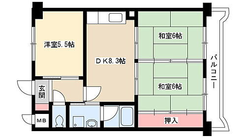 第三大森マンション 3階 3DK 賃貸物件詳細