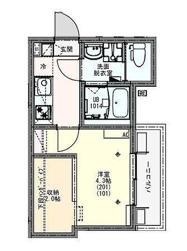 東京都八王子市散田町1丁目7-8 西八王子駅 1K アパート 賃貸物件詳細
