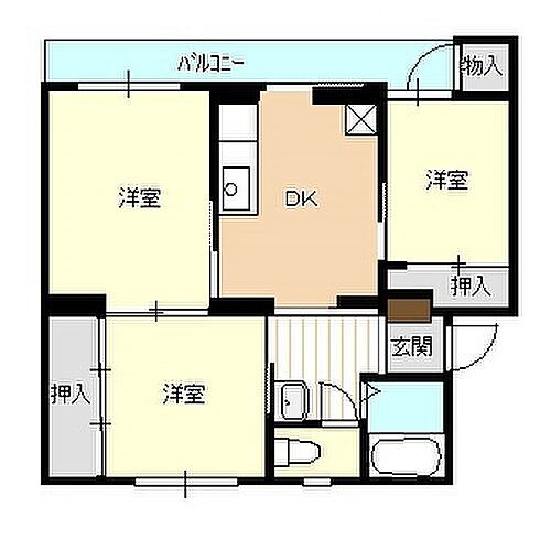 新潟県新発田市豊町2丁目 新発田駅 3DK マンション 賃貸物件詳細