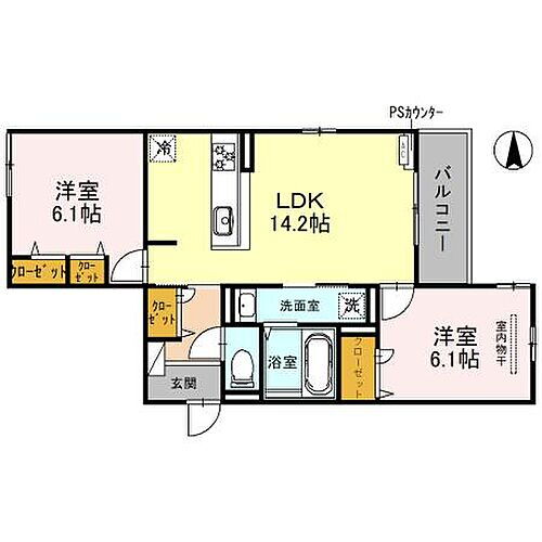 ｂｏｎｈｅｕｒ茨木 2階 2LDK 賃貸物件詳細