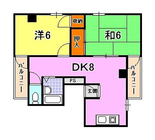 旭コーポ 2階 2DK 賃貸物件詳細