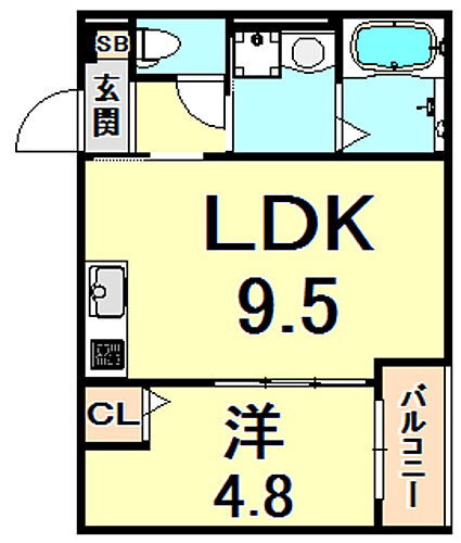 メゾンショコラＷ 3階 1LDK 賃貸物件詳細