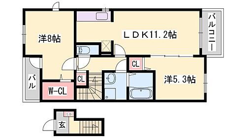 兵庫県加東市社 滝野駅 2LDK アパート 賃貸物件詳細