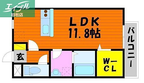 岡山県倉敷市松島 中庄駅 1K アパート 賃貸物件詳細