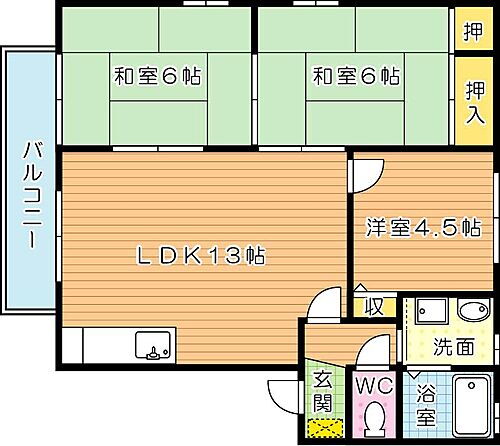 福岡県北九州市八幡西区御開4丁目 二島駅 3LDK アパート 賃貸物件詳細