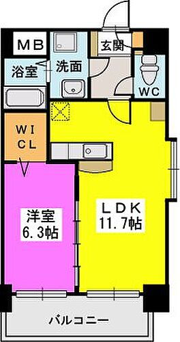 福岡県久留米市東町489-3 西鉄久留米駅 1LDK マンション 賃貸物件詳細