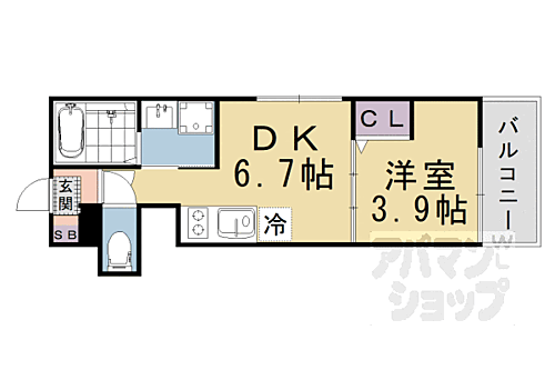 京都府京都市山科区音羽八ノ坪 四宮駅 1DK アパート 賃貸物件詳細