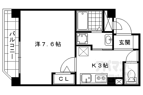 京都府京都市山科区東野北井ノ上町 東野駅 1K マンション 賃貸物件詳細