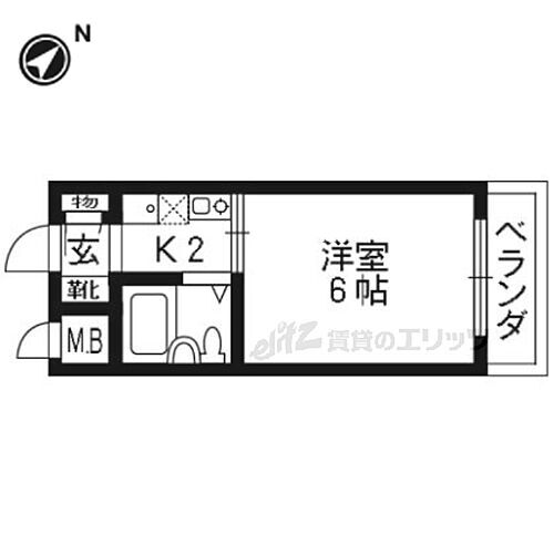 大阪府枚方市北山1丁目 長尾駅 1K マンション 賃貸物件詳細