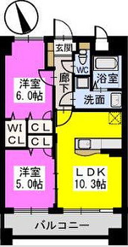 福岡県久留米市東櫛原町981-1 櫛原駅 2LDK マンション 賃貸物件詳細