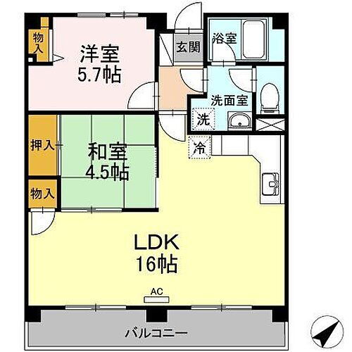 シュクレ川崎 1階 2LDK 賃貸物件詳細