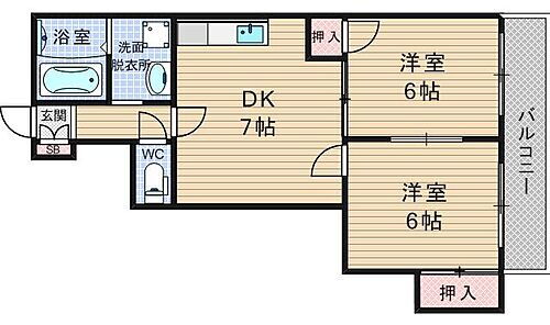 ライフステージヨシダ 7階 2DK 賃貸物件詳細