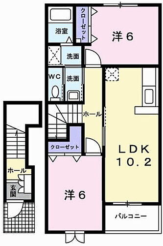 シャンティ・アイ　壱番館 2階 2LDK 賃貸物件詳細