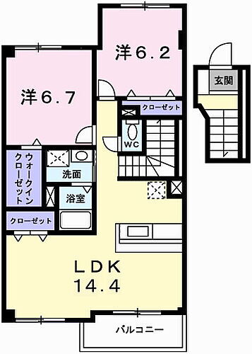 セイント・サチ 4階 2LDK 賃貸物件詳細
