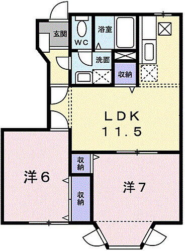 兵庫県揖保郡太子町東保52番地 網干駅 2LDK アパート 賃貸物件詳細