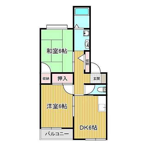 レオパレスＶ 1階 2DK 賃貸物件詳細