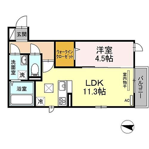 愛媛県松山市立花6丁目 いよ立花駅 1LDK アパート 賃貸物件詳細