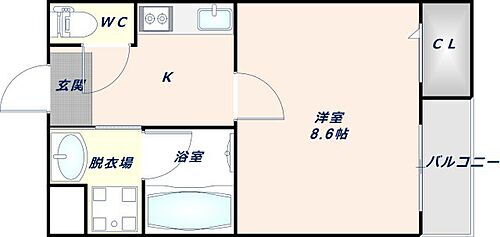 大阪府大阪市生野区桃谷3丁目 桃谷駅 1K アパート 賃貸物件詳細